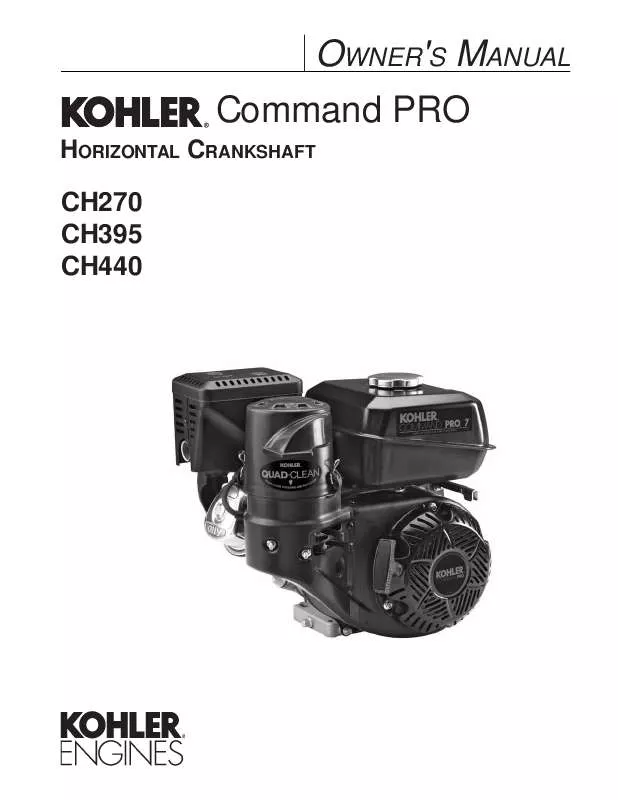 Mode d'emploi KOHLER CH440
