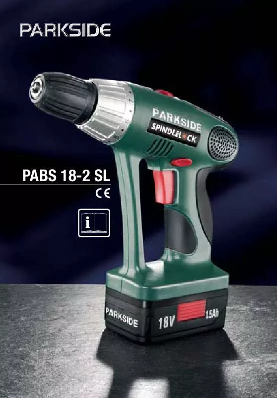 Mode d'emploi KOMPERNASS PARKSIDE PABS 18-2 SL 2 SPEED RECHARGEABLE ELECTRIC DRILL DRIVER-2004-
