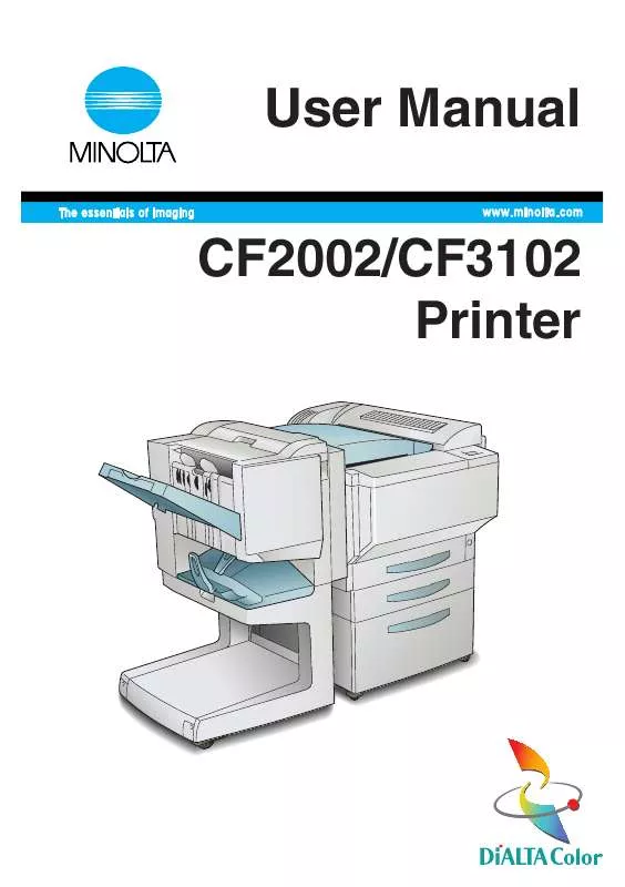 Mode d'emploi KONICA MINOLTA CF3102 PRINTER