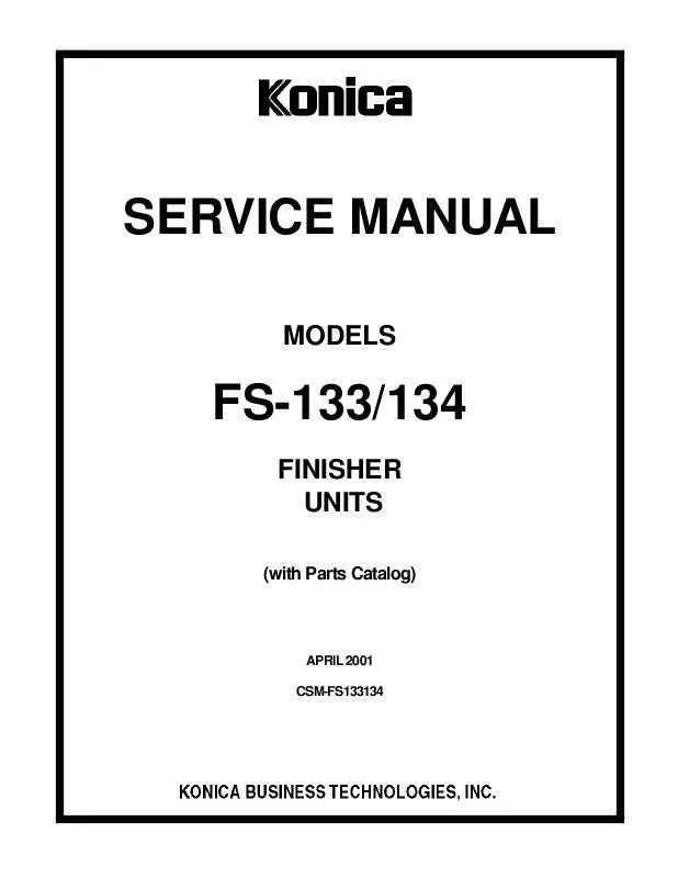 Mode d'emploi KONICA MINOLTA FS-133