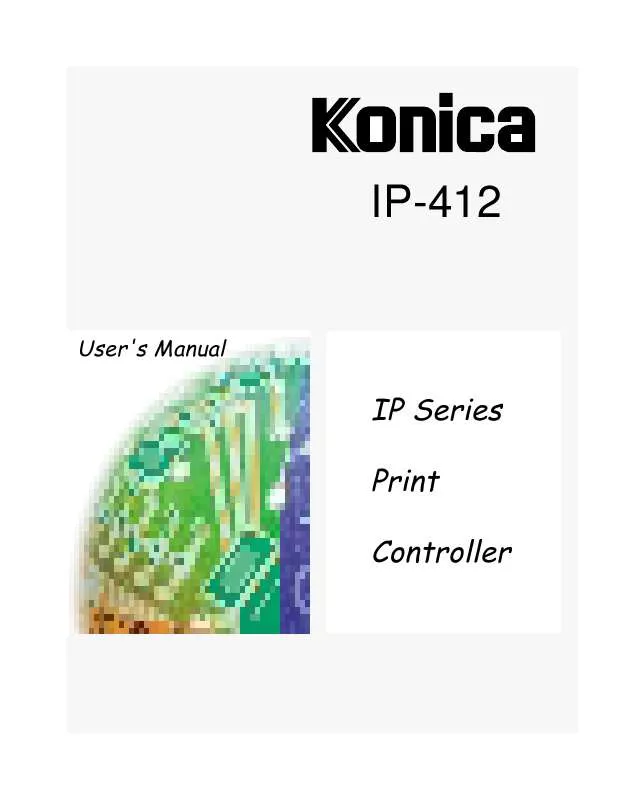 Mode d'emploi KONICA MINOLTA IP-412