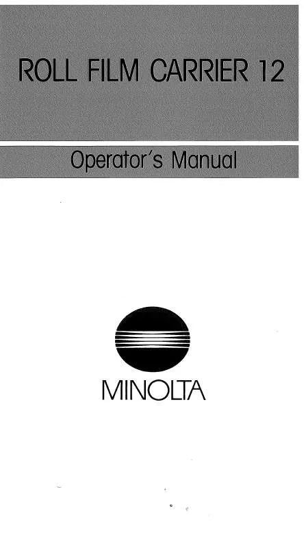 Mode d'emploi KONICA MINOLTA RFC-12