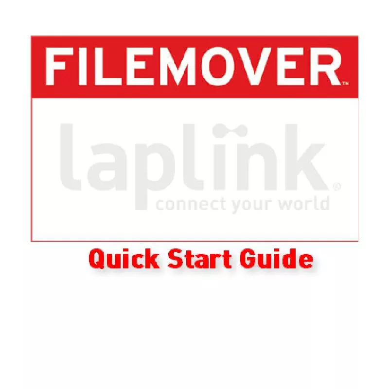 Mode d'emploi LAPLINK FILEMOVER 1.2