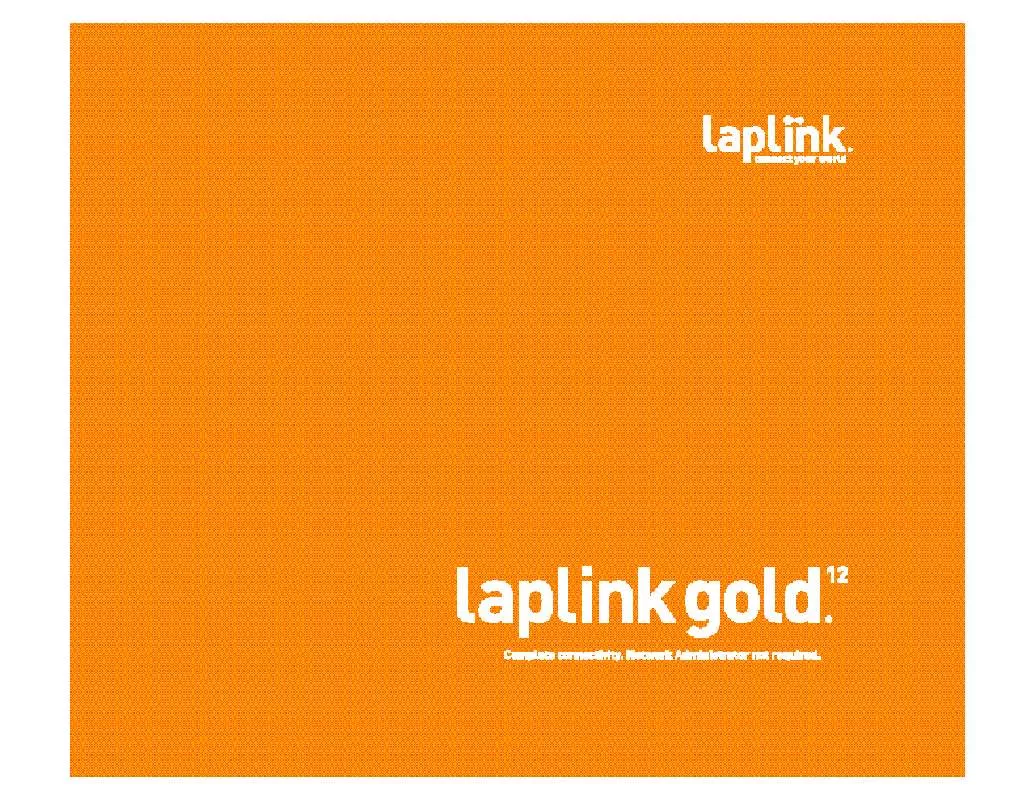 Mode d'emploi LAPLINK LAPLINK GOLD 12