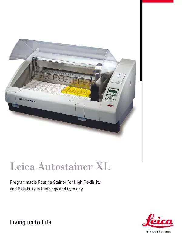 Mode d'emploi LEICA AUOTSTAINER XL