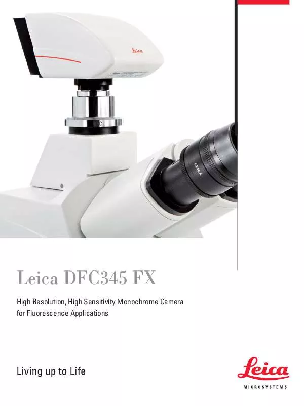 Mode d'emploi LEICA DFC345 FX