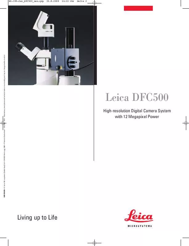Mode d'emploi LEICA DFC500