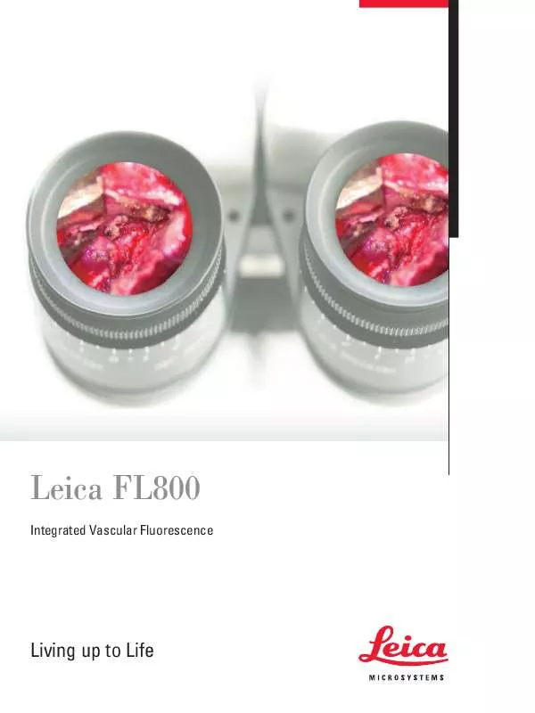 Mode d'emploi LEICA FL800