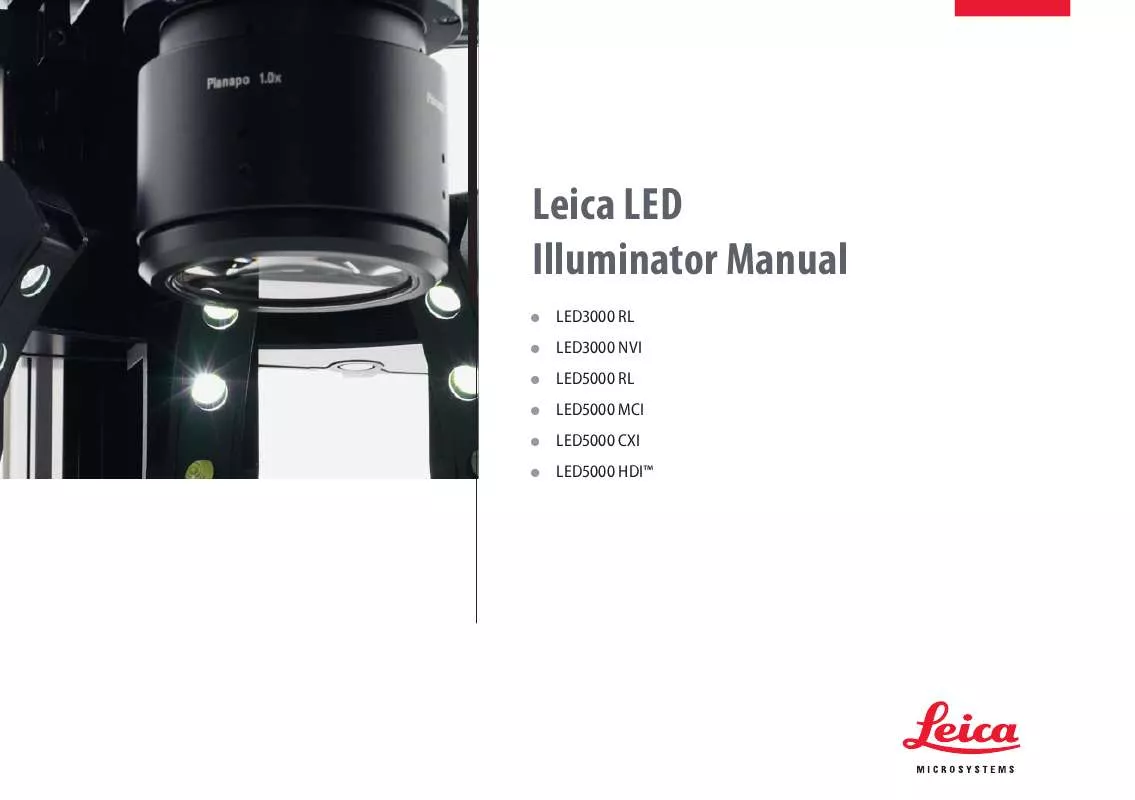 Mode d'emploi LEICA LED3000 RL
