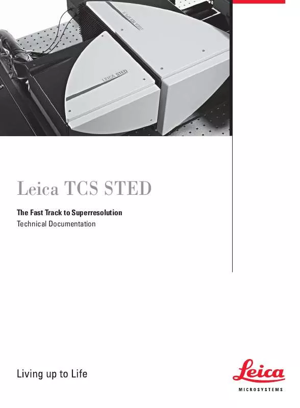Mode d'emploi LEICA TCS STED
