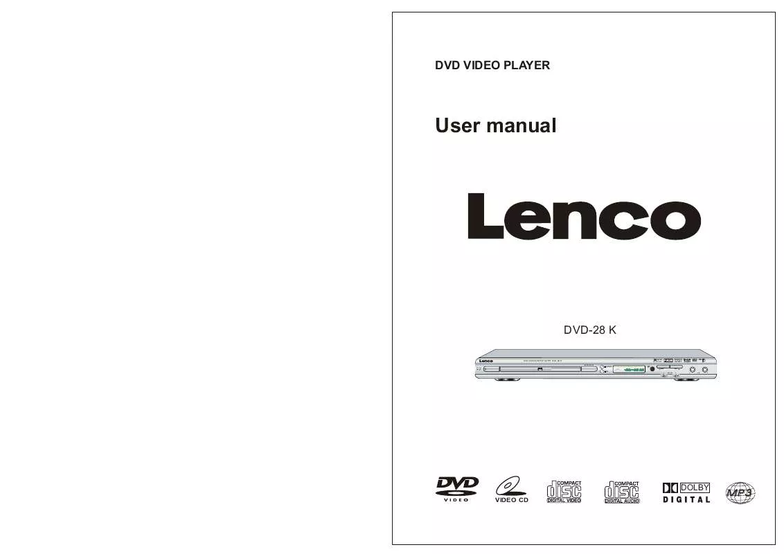 Mode d'emploi LENCO DVD-28 K