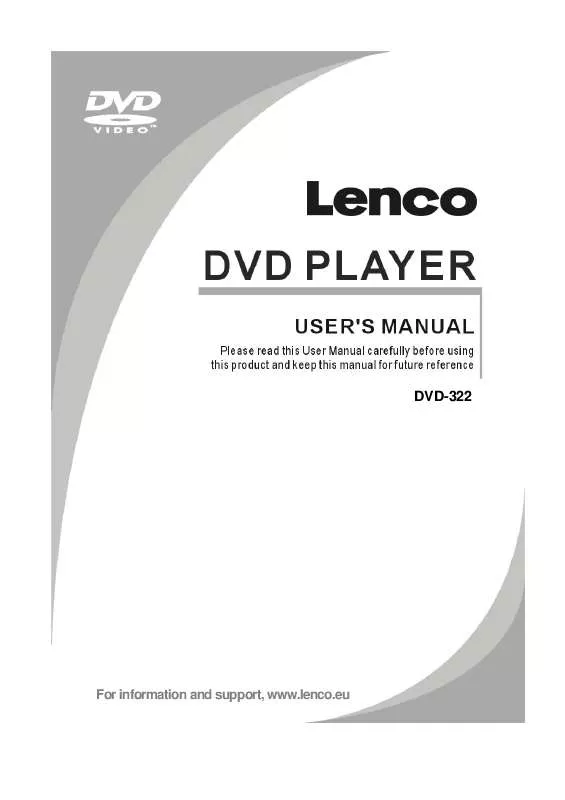 Mode d'emploi LENCO DVD-322