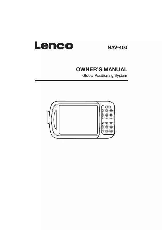 Mode d'emploi LENCO NAV-400
