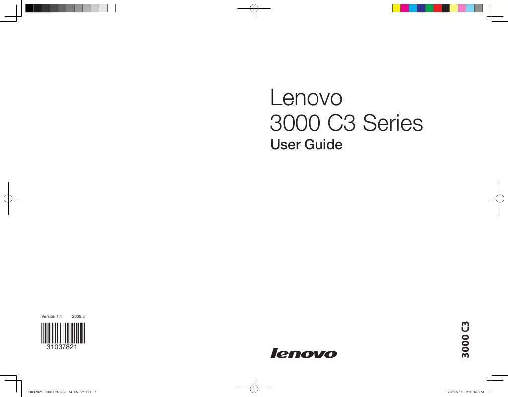 Mode d'emploi LENOVO 3000 C300