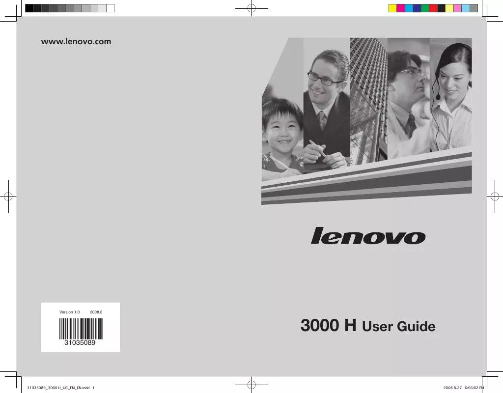 Mode d'emploi LENOVO 3000 H200