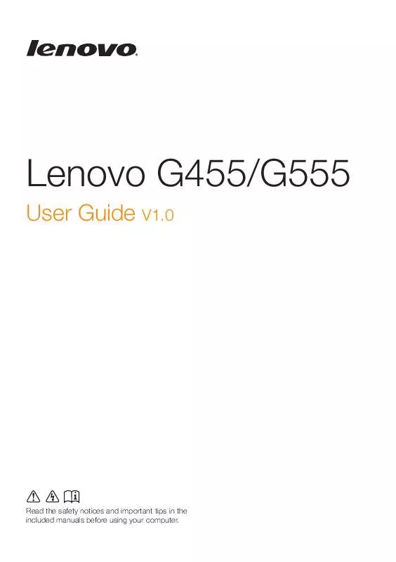 Mode d'emploi LENOVO G455