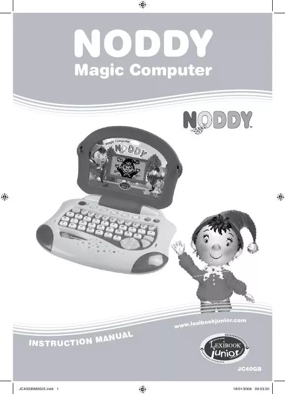 Mode d'emploi LEXIBOOK JC40GB NODDY MAGIC COMPUTER