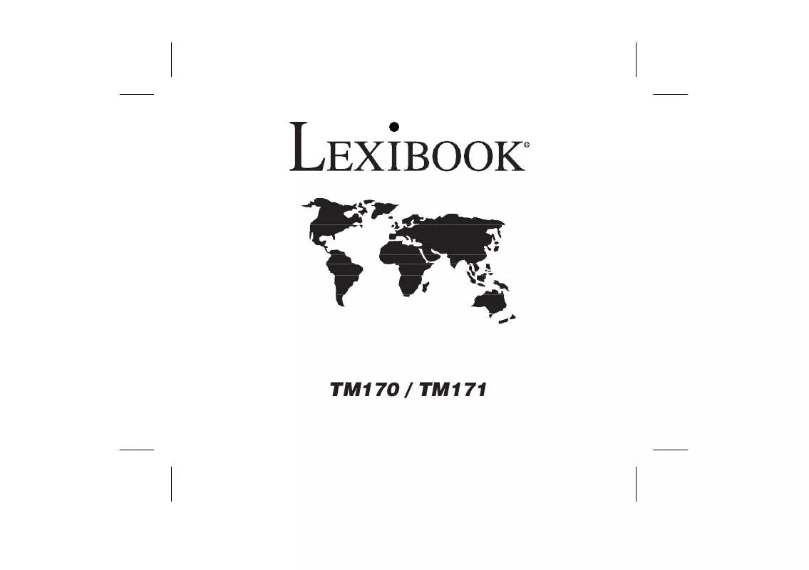 Mode d'emploi LEXIBOOK TM170