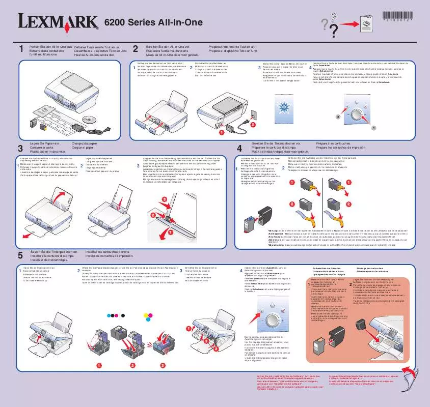 Mode d'emploi LEXMARK 6200 ALL-IN-ONE