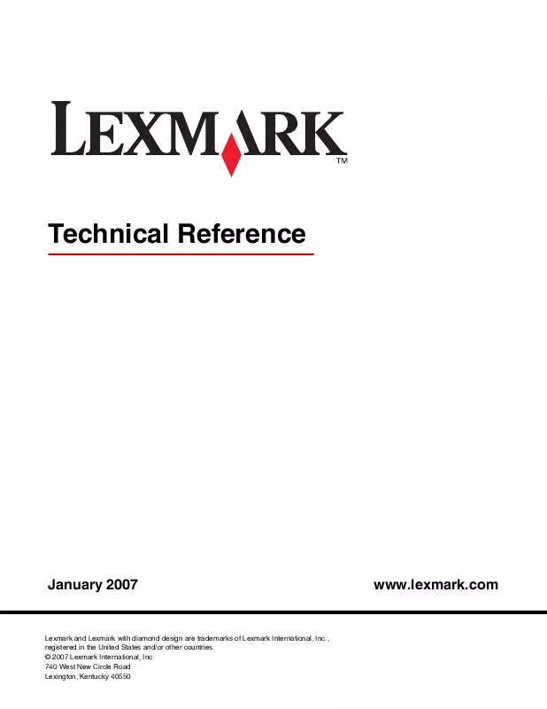 Mode d'emploi LEXMARK C524DN