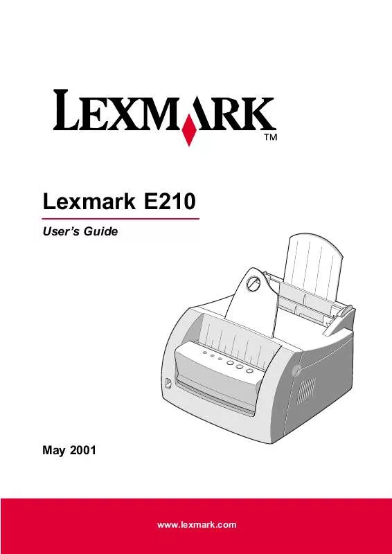 Mode d'emploi LEXMARK E210