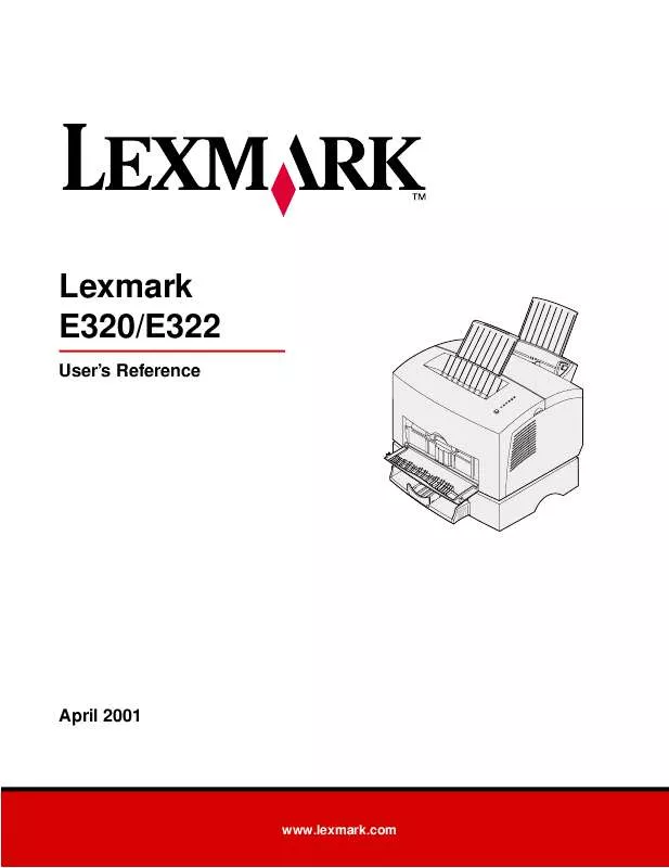 Mode d'emploi LEXMARK E320