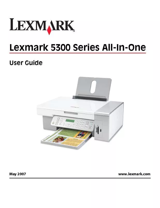 Mode d'emploi LEXMARK X5300