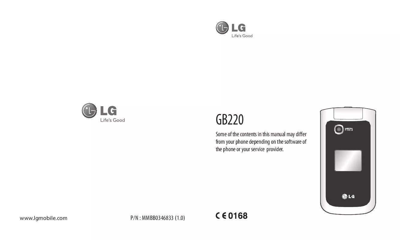 Mode d'emploi LG GB220
