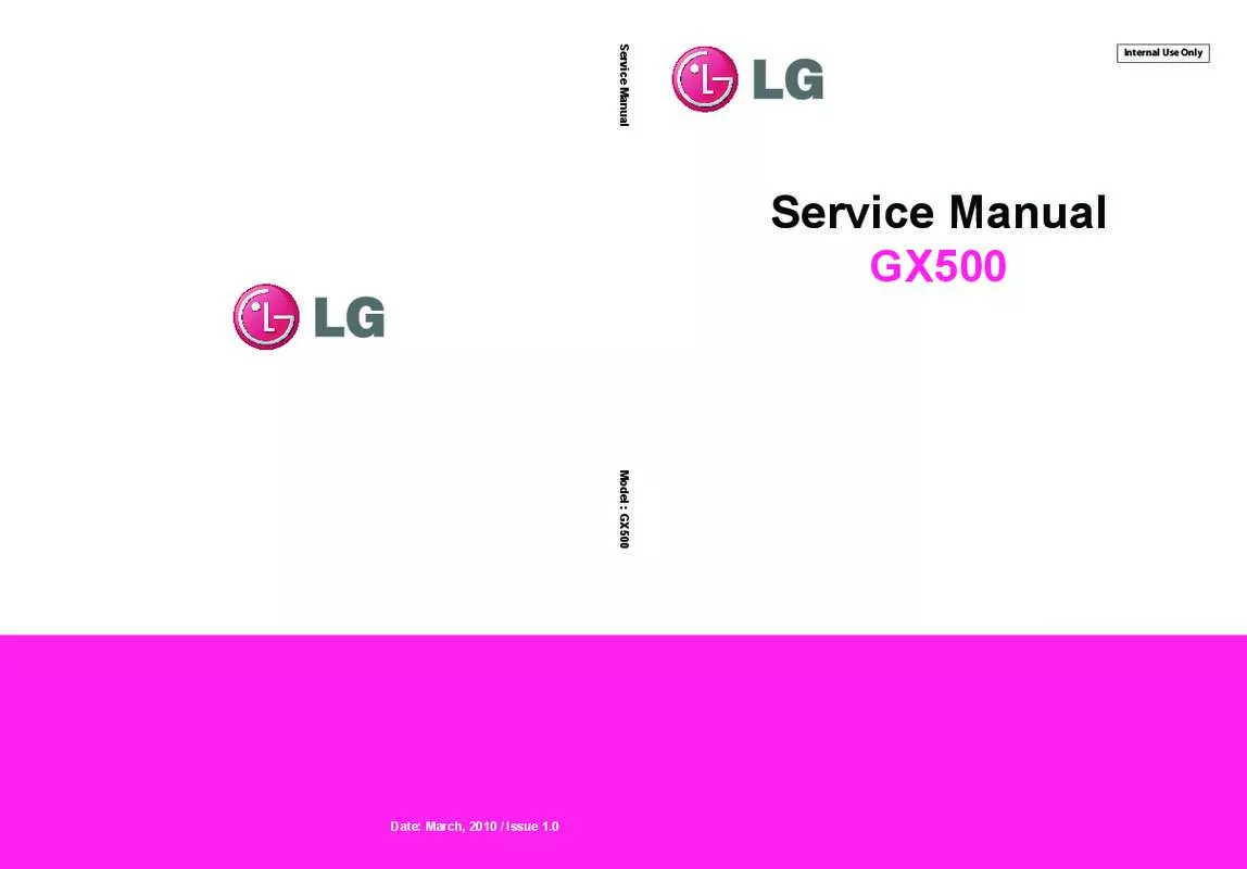 Mode d'emploi LG GX500