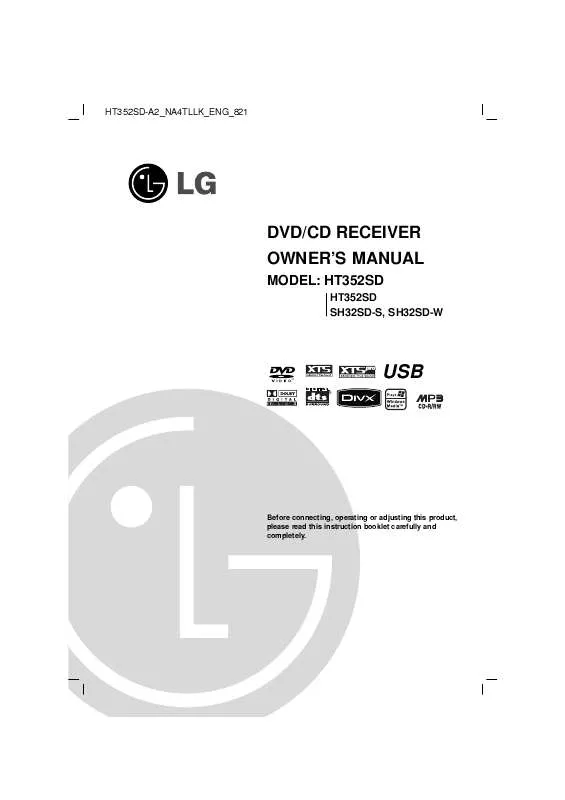 Mode d'emploi LG HT352SD