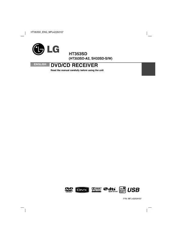 Mode d'emploi LG HT353SD