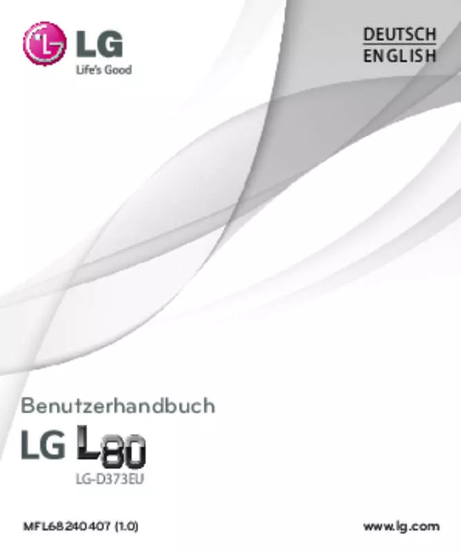 Mode d'emploi LG L 80