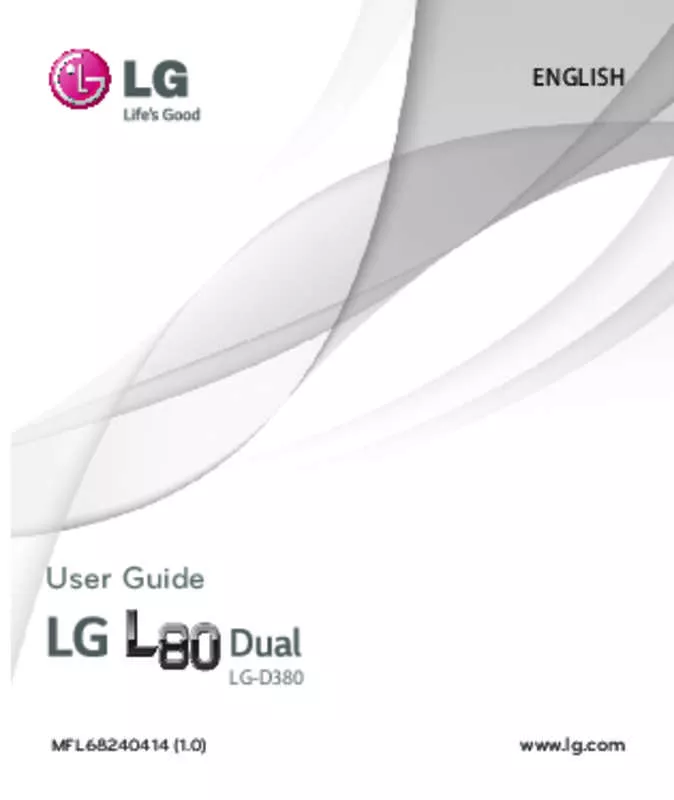 Mode d'emploi LG L80