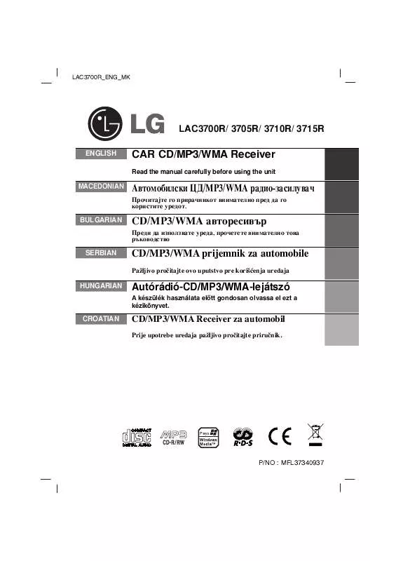 Mode d'emploi LG LAC-3715R
