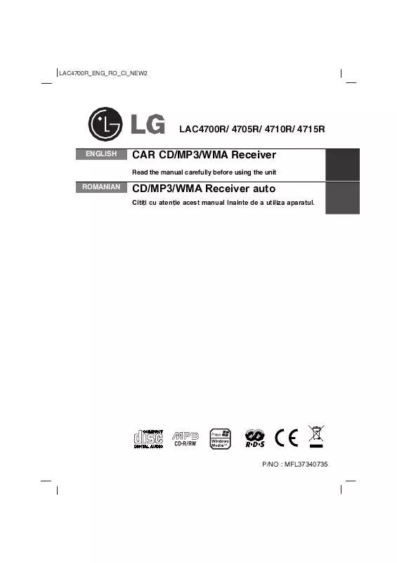 Mode d'emploi LG LAC-4705R