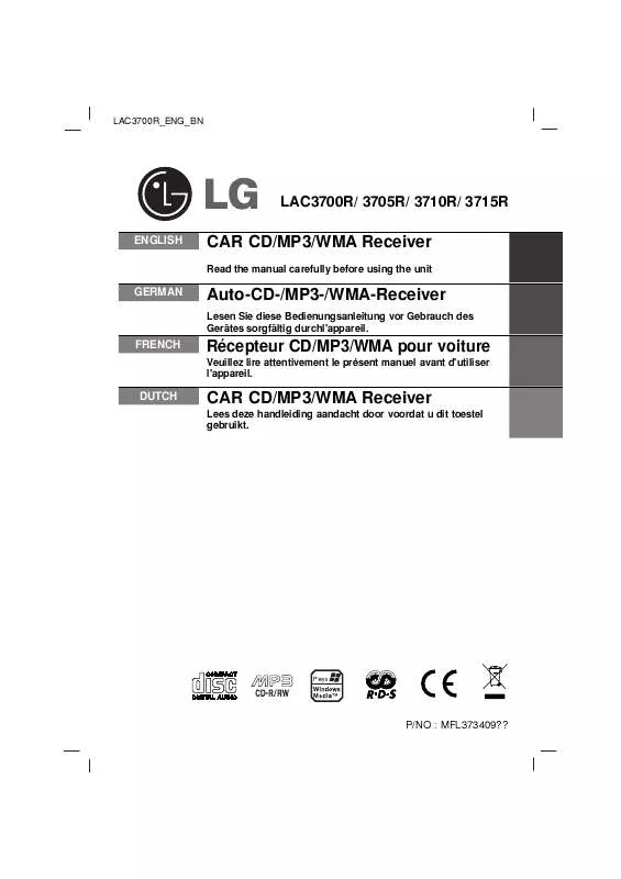 Mode d'emploi LG LAC-3705R
