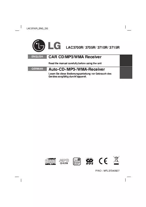 Mode d'emploi LG LAC-3710R