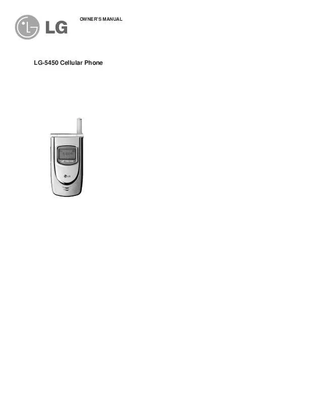 Mode d'emploi LG LG-5450