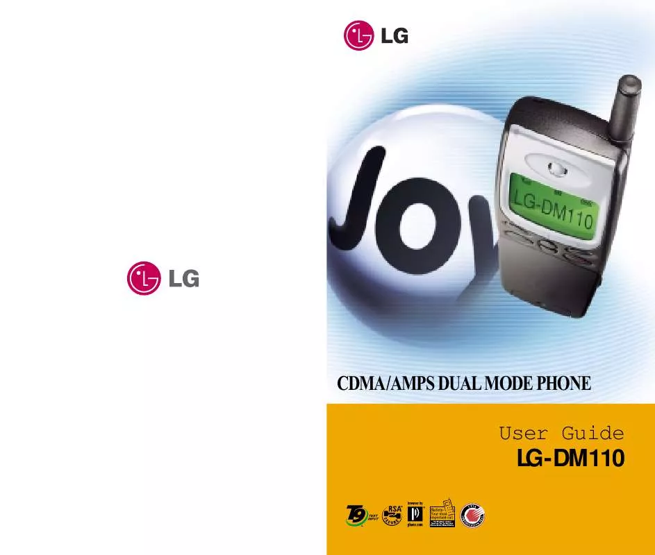 Mode d'emploi LG LG-DM110