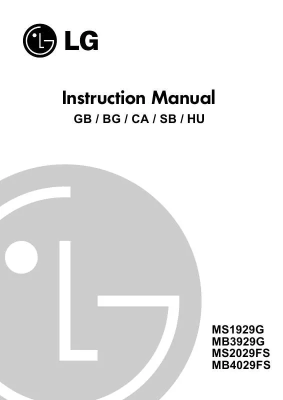Mode d'emploi LG MB-4029FS