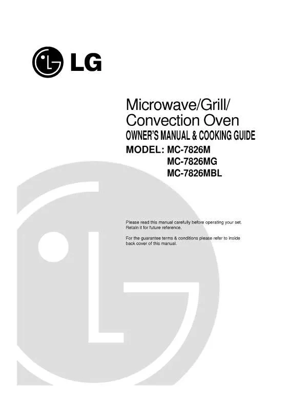 Mode d'emploi LG MC-7826M