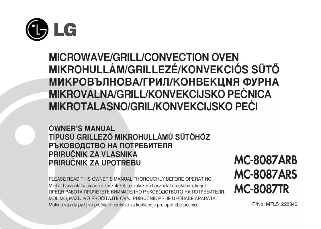 Mode d'emploi LG MC-8087AR