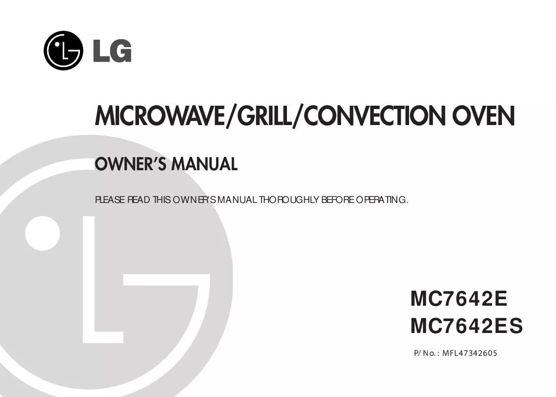 Mode d'emploi LG MC-7642-E