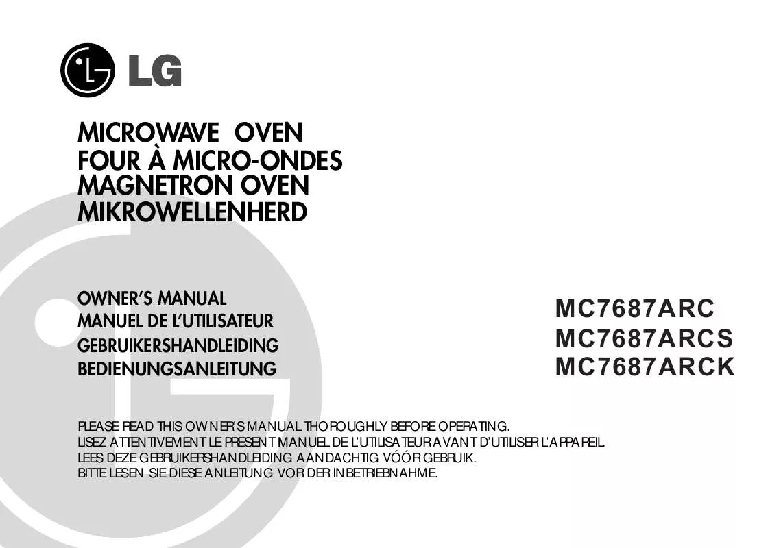 Mode d'emploi LG MC-7687-ARCS
