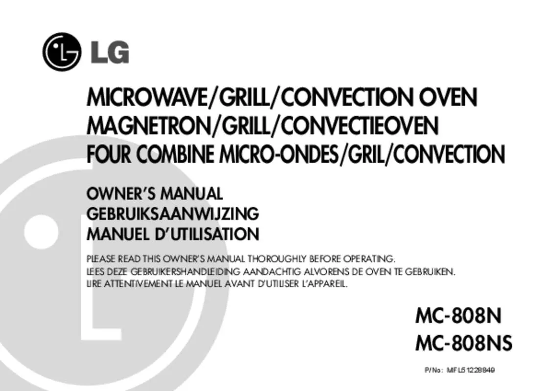Mode d'emploi LG MC808NS