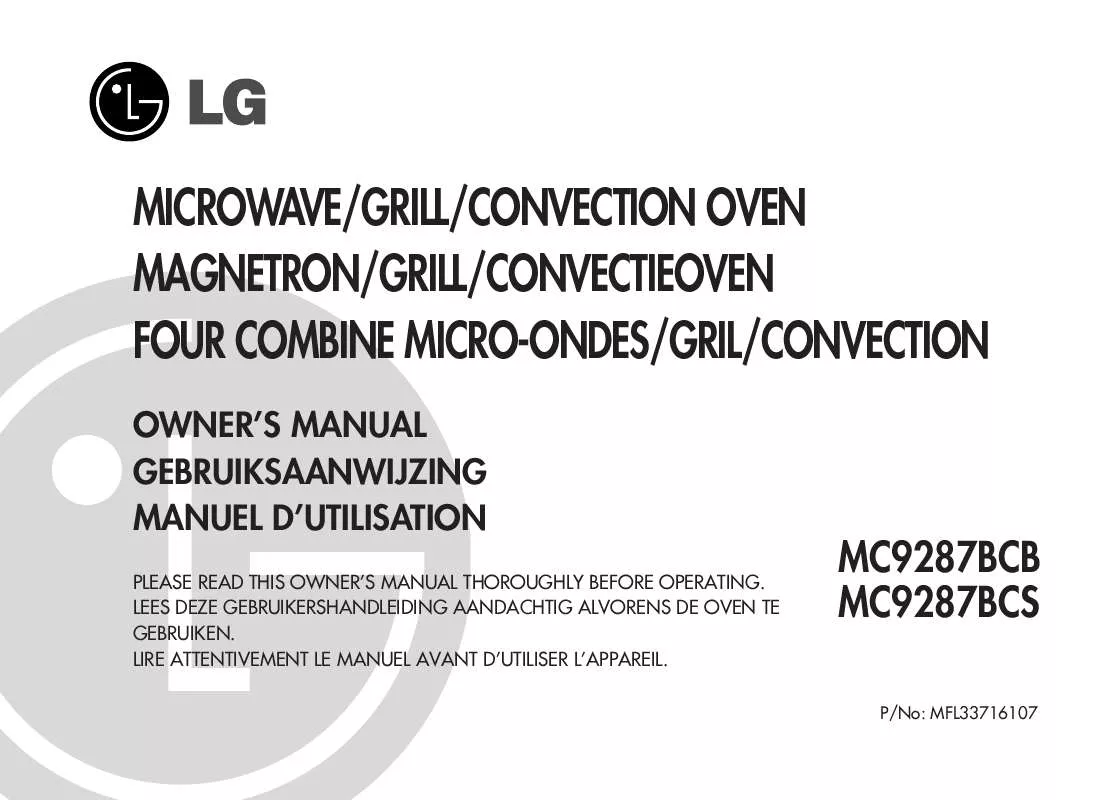 Mode d'emploi LG MC-9287-BCB