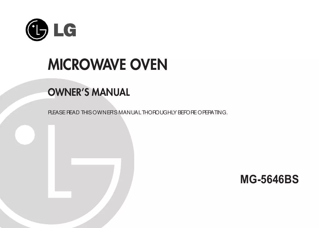 Mode d'emploi LG MG-5646BS