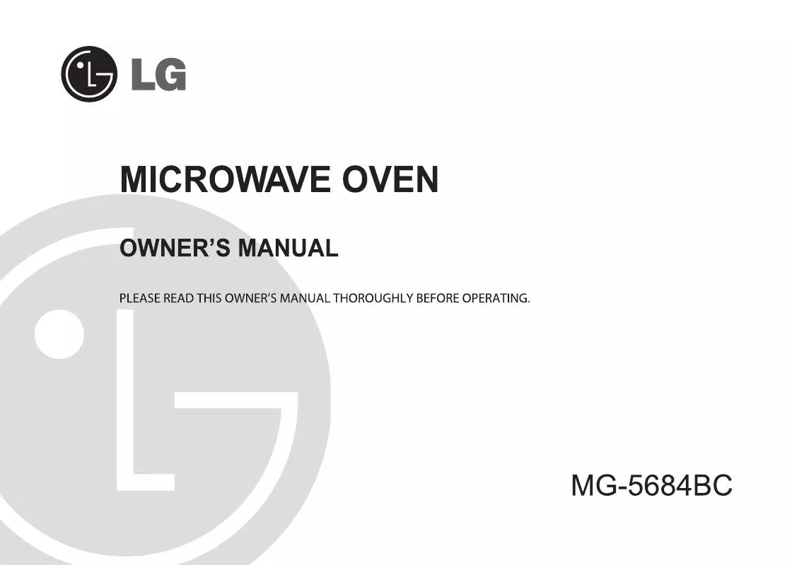 Mode d'emploi LG MG-5684BC