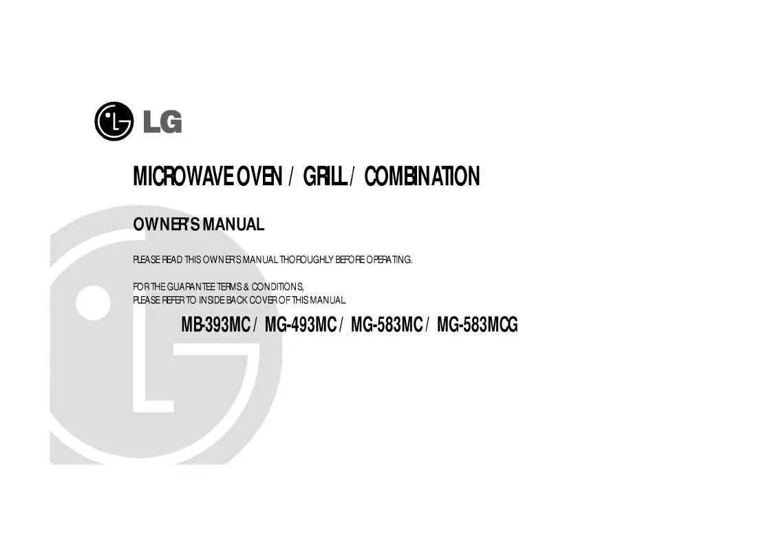 Mode d'emploi LG MG-583MC
