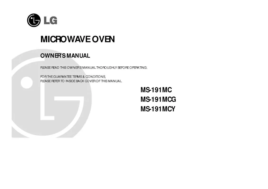 Mode d'emploi LG MS-191MC